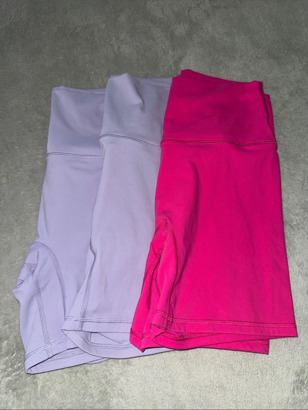 paiya Active Bike Shorts - Lavender and Hot Pink